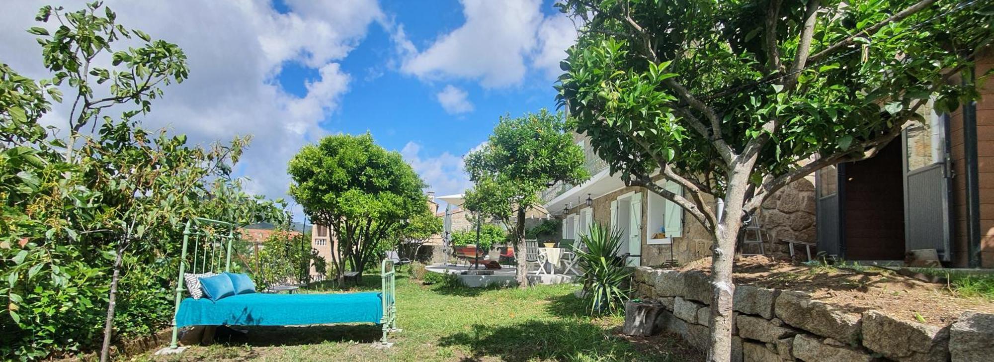 Charmant Appartement En Rez De Jardin Sartène Esterno foto